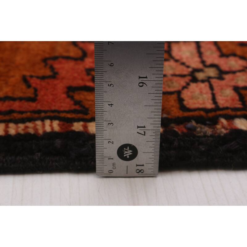 ECARPETGALLERY Hand-knotted Konya Anatolian Black, Orange Wool Rug - 3'8 x 9'11