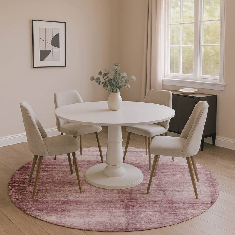 Premium Washable Super Soft Solid Ombre Mayfield Rug - Blush - 8' x 8'