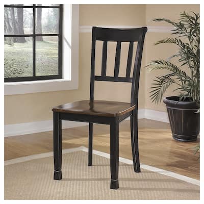 Signature Design by Ashley Owingsville Brown and Black Dining Chairs (Set of 2)