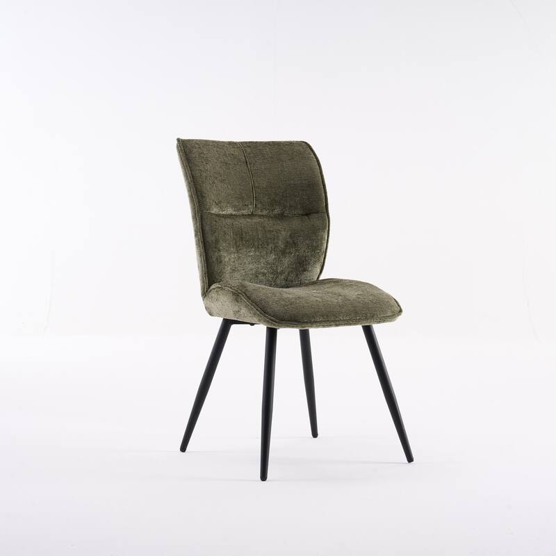Dining Chairs Set of 2, Armless Kitchen Chairs, Soft Cushion