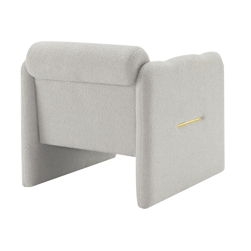 Christopher Knight Home - Morgan Modern White Teddy Accent Arm Chair