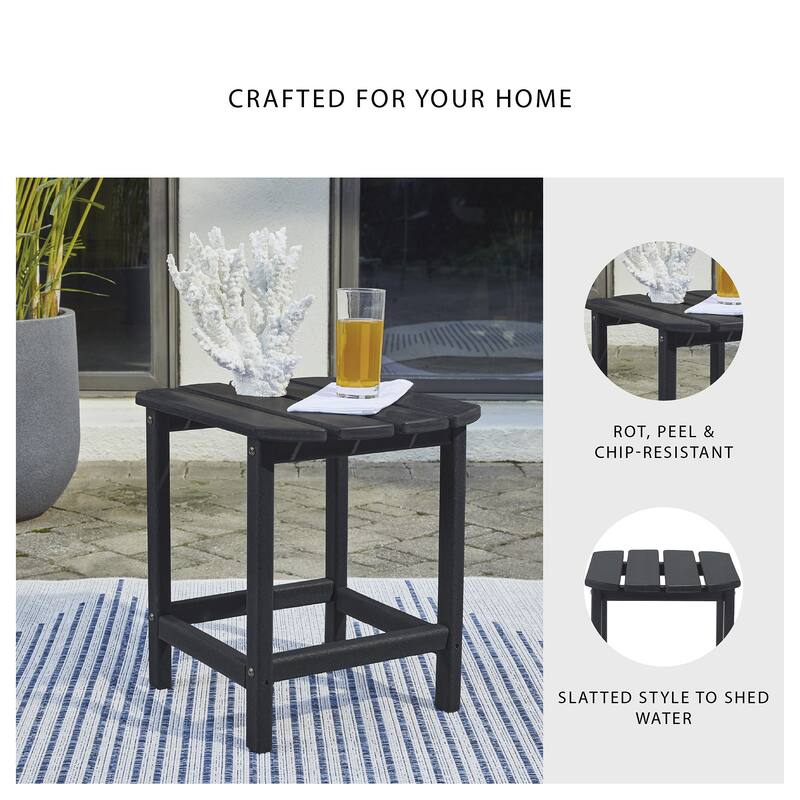 Signature Design by Ashley Sundown Treasure Black End Table - 15" W x 18.88" D x 18" H