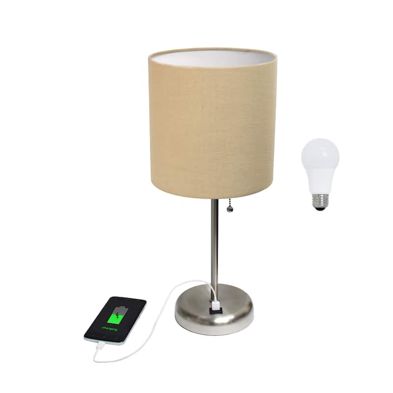 Simple Designs 19.5" Desk Lamp with Feit LED Bulb Included - 19.50