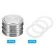 preview thumbnail 3 of 4, Regular Mouth Stainless Steel Mason Jar Lids, Canning Jars Caps - Silver