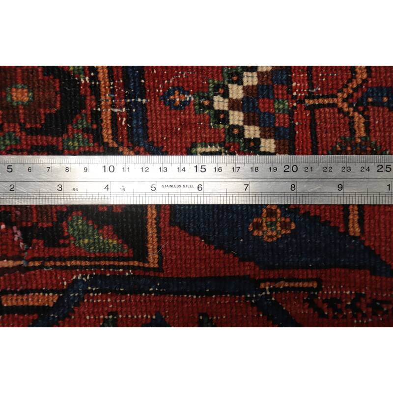 Hand Knotted Oriental 100% Wool Carpet Traditional Floral Beige & Ivories Bidjar Area Rug - 6' 11'' X 5' 0''