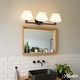 preview thumbnail 8 of 8, Hunter Celestial Valley 3 Light Bathroom Vanity Light - Contemporary, Modern, Damp-Rated!