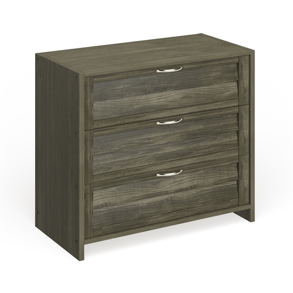 Taylor & Olive Dardanelle Antique Grey 3-drawer Chest. Opens flyout.