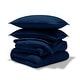 preview thumbnail 106 of 138, Bare Home Hypoallergenic Down Alternative Comforter Set Full - Heathered Dark Blue