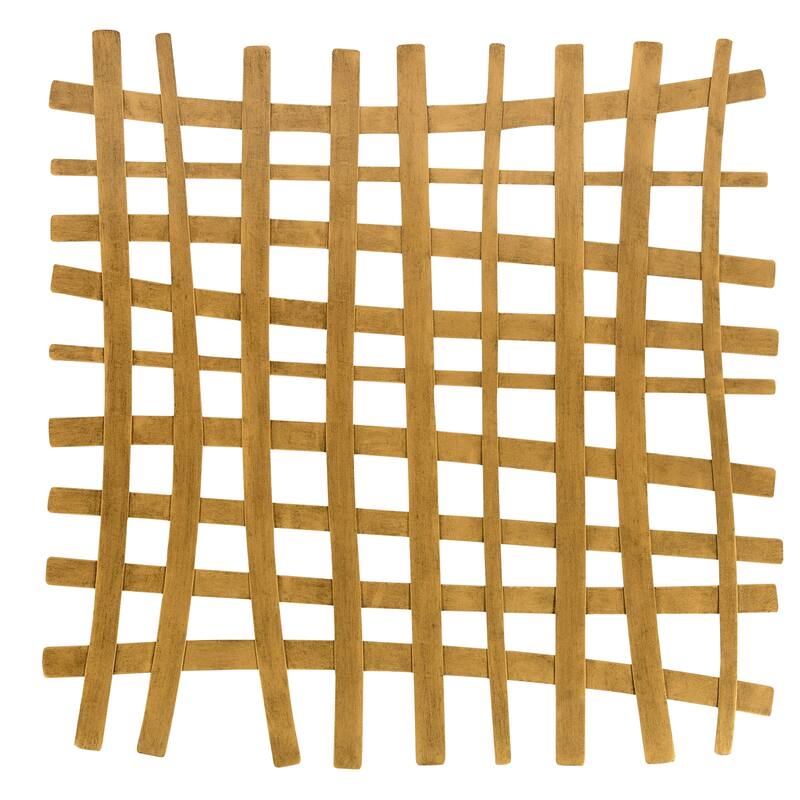 Uttermost Gridlines Gold Metal Wall Decor - 24"x24"x1"