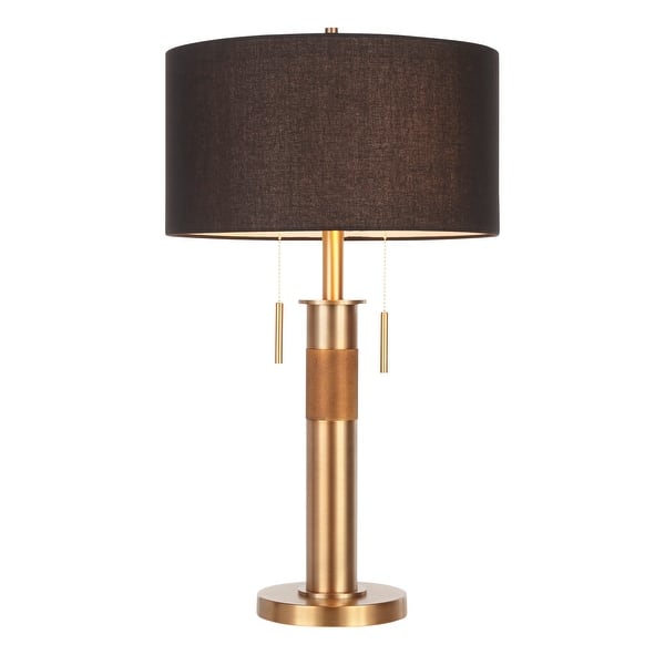 slide 2 of 14, Carbon Loft Lupone Industrial Table Lamp with Black Drum Shade - N/A