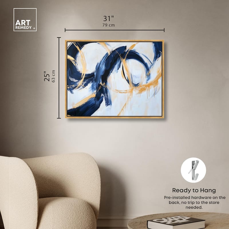 Bold Whirl II Canvas by Art Remedy