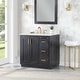 preview thumbnail 60 of 196, Altair Gazsi Bathroom Vanity with Composite Stone Countertop without Mirror 36 inch. - Black Oak + Brushed Gold Hardware