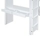 preview thumbnail 15 of 34, Minimalist Style Twin Size Wooden Loft Bed,Large Shelves and Writing Desk with LED Light