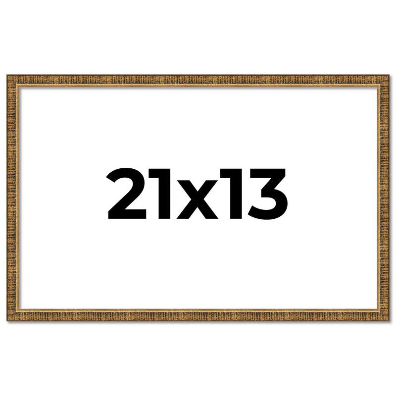 21x13 Frame Gold Solid Wood Picture Frame - Complete Modern Photo