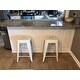 24-inch White Metal Counter Stools (Set of 2)