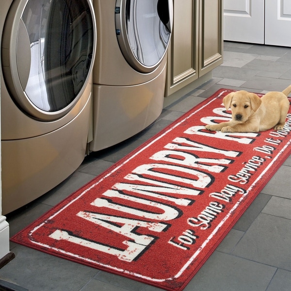 Tarpan Laundy Room Mat Non-Slip Runner Rug. Opens flyout.