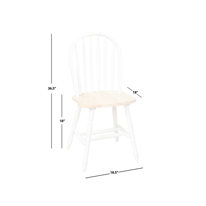 Simple Living Carolina Windsor Solid Wood Dining Chairs (Set of 2)