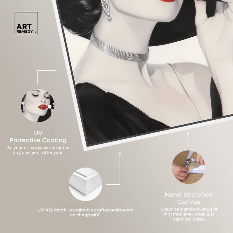 Lipstick Magazine Cover Canvas by Art Remedy