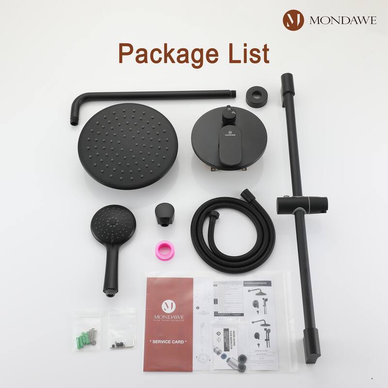 Retro Series 9 in. Rain Wall Mount Dual Shower Heads with 1.8 GPM