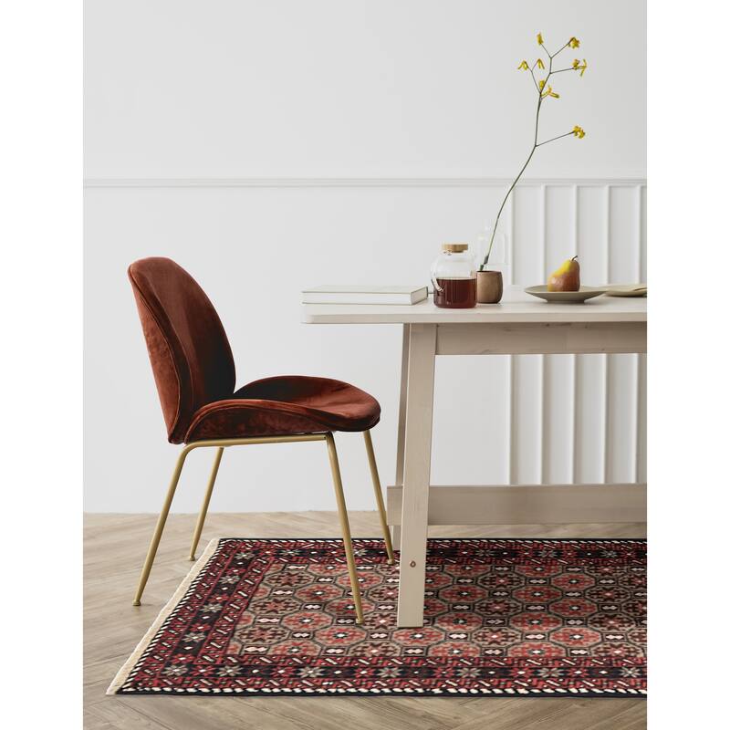 ECARPETGALLERY Hand-knotted Baluch Tan Wool Rug - 3'1 x 5'7