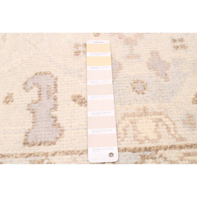 ECARPETGALLERY Hand-knotted Royal Oushak Light Khaki Wool Rug - 2'7 x 13'7