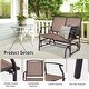 preview thumbnail 3 of 23, Outdoor Backyard and Lawn Iron Patio Rocking Chair