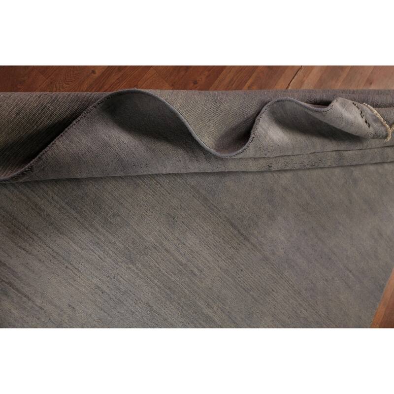 Gray Modern Gabbeh Oriental Area Rug Handmade Wool Carpet - 5'0" x 6'6"