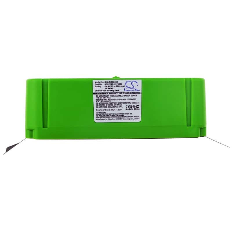 Battery for iRobot Roomba 850 685 640 980 890 680 2130LI 4376392 4462425 4502233 - Green