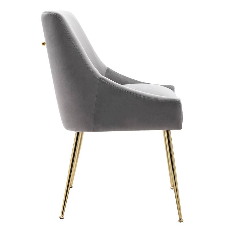 Arcadia Contemporary Velvet Upholstered Accent Chair (Set of 2)