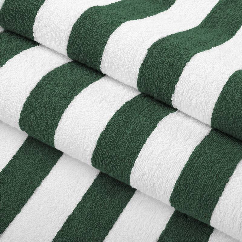 Arkwright California Cabana 4-Piece striped Beach Towel Set - 30x70