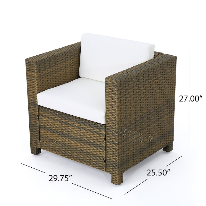 Puerta Outdoor 4-piece Patio Chat Set by Christopher Knight Home