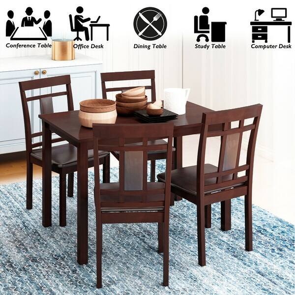 Shop Gymax Dining Table Kitchen Breakfast Dining Room Furniture