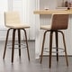 preview thumbnail 4 of 198, 26"/29" Faux Leather Swivel Bar/Counter Stools, Set of 2/3