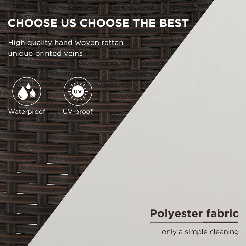 4-Piece Rattan Patio Set: Relax in Outdoor Style