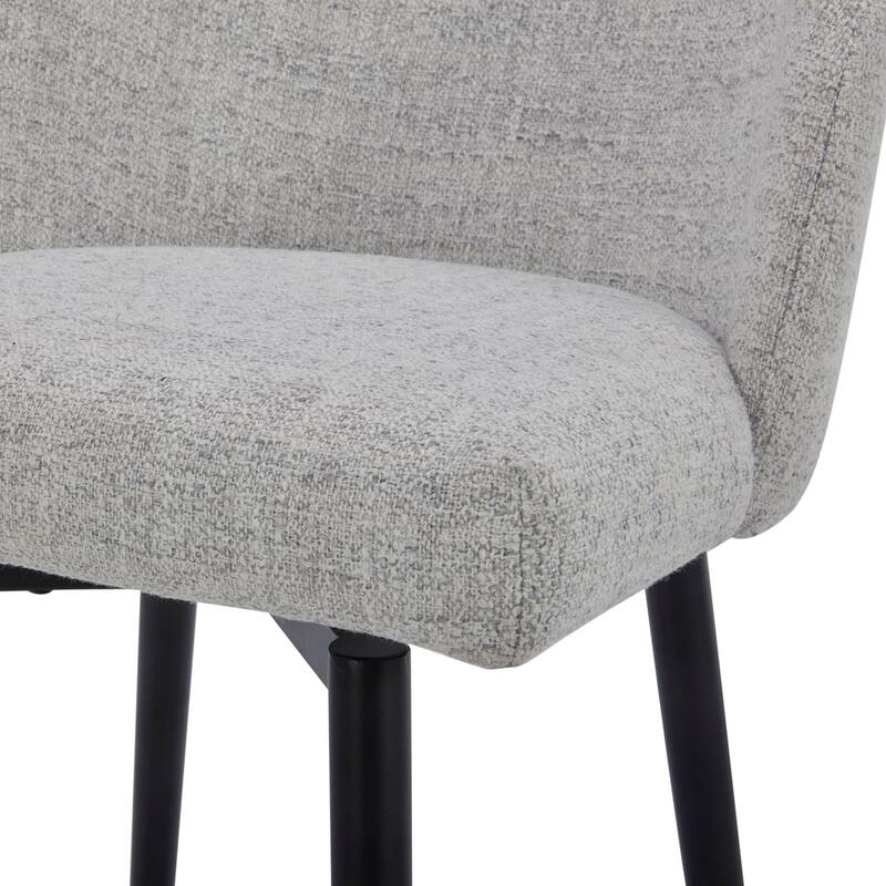 Charlotte Counter Height Swivel Barstool with Metal Legs Set