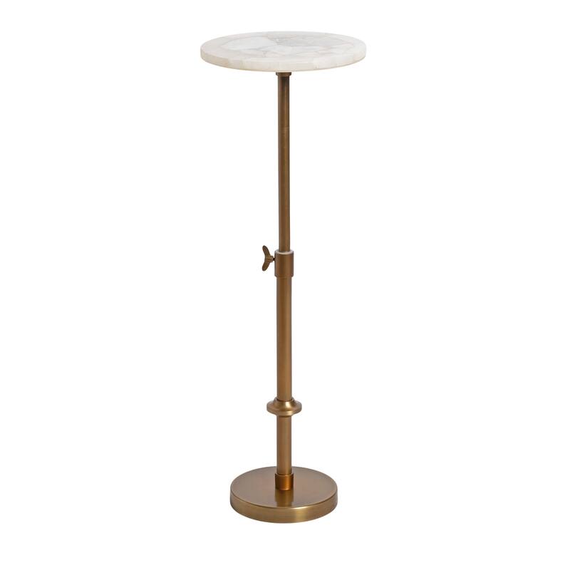 Kate and Laurel Engles Adjustable Marble Table and Plant Stand