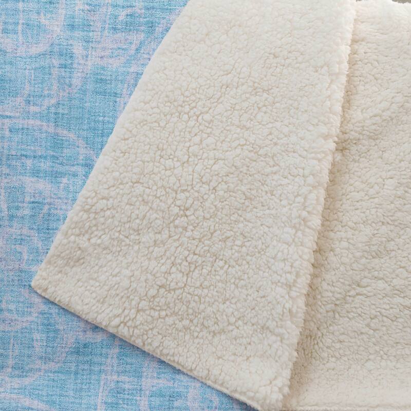 Premium Machine Washable ASB190 Seashell Sherpa Throw Blanket