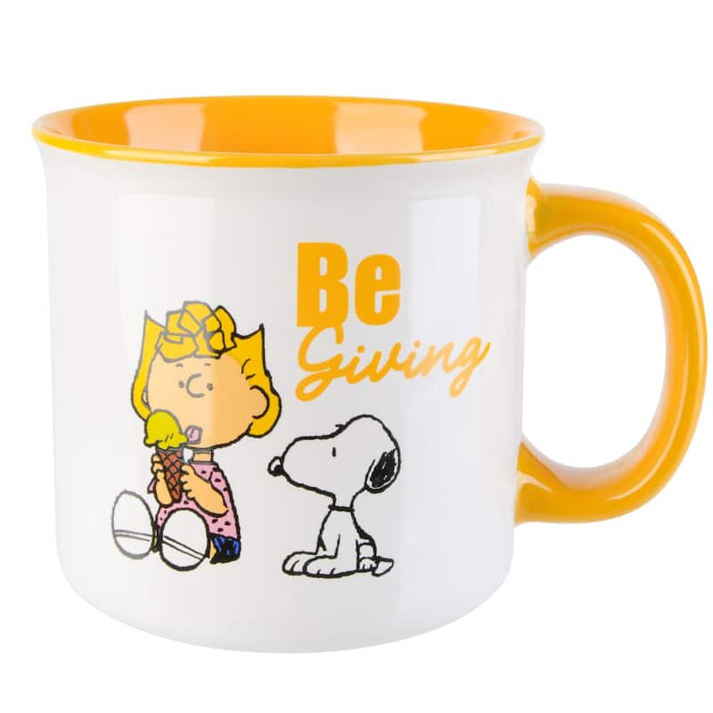 Peanuts Be Happy 4 Pack 21 OZ Mugs