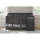 preview thumbnail 38 of 56, Storkcraft Portofino 4-in-1 Convertible Crib and Changer - Convenient Storage Solution, 3 Spacious Drawers and 3 Open Shelves