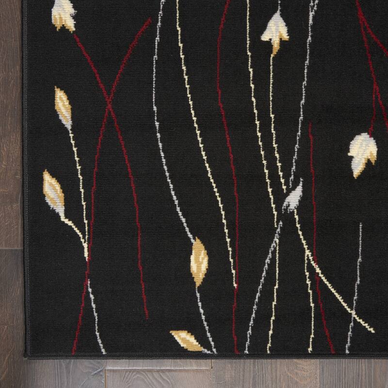 Nourison Grafix Floral Botanical Transitional Area Rug