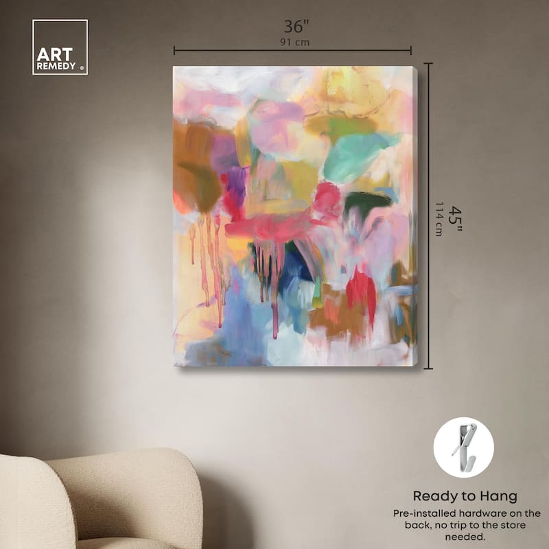 Art with Bold Colors Canvas by Art Remedy, Gallery Wrapped