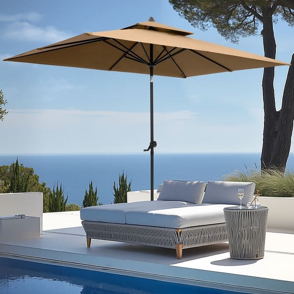 5ft outdoor patio umbrella Tangkula 5 FT Umbrella, Table Market with Quick-Release Button, 4 Sturdy Ribs, Fade Resistant & Waterproof Canopy, Sun-protective, for Garden, Poolside, Backyard (Navy) : Patio, Lawn & density 200g polyester fabric Pellebant 9 ft. x 5