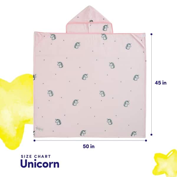 dimension image slide 1 of 3, Sweet Home Collection Kids' Printed Hooded Wearable Blanket, Flannel Fleece Cozy Birthday Gift All Season