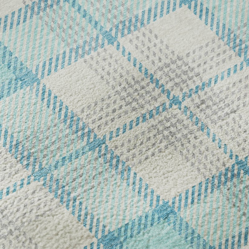Premium Washable Super Soft Plaid Mayfield Rug