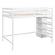 preview thumbnail 27 of 30, Full Size Loft Bed with Built-in Wardrobe Closet, Storage Staircase, Solid Pine Frame, Space-Saving Design