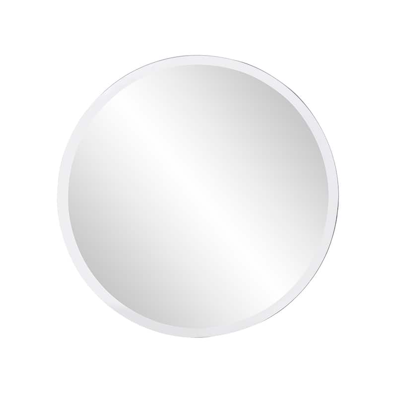 Allan Andrews Frameless Beveled Round Wall Mirror - 12 x 12