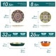 preview thumbnail 8 of 8, vancasso Bohemian Porcelain Pattern Dinnerware Set