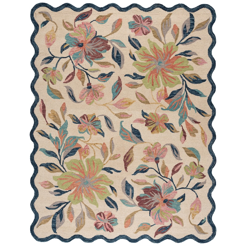 SAFAVIEH Handmade Jardin Floral Wool Rug