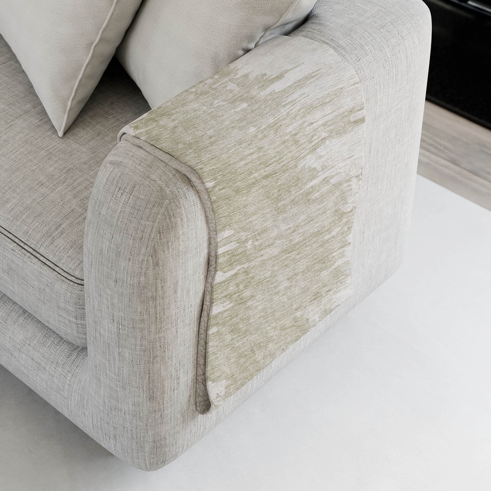 Premium Machine Washable Abstract Contemporary Sherpa Throw Blanket