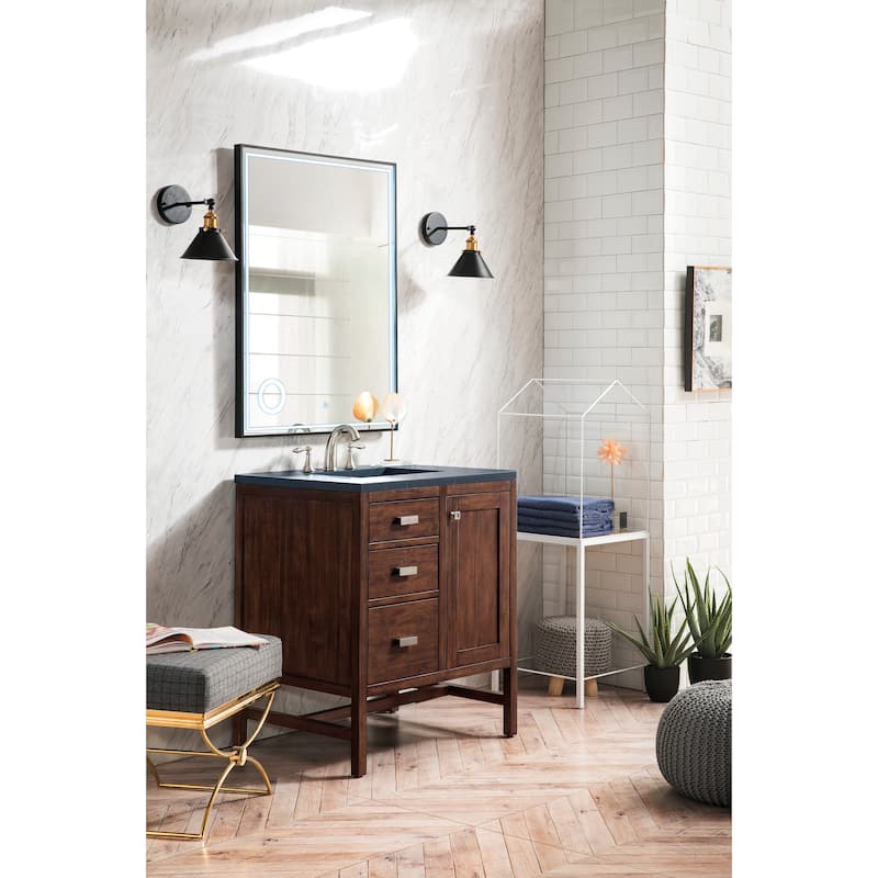 James Martin Vanities Addison 30" Single Vanity, Mid Century Acacia